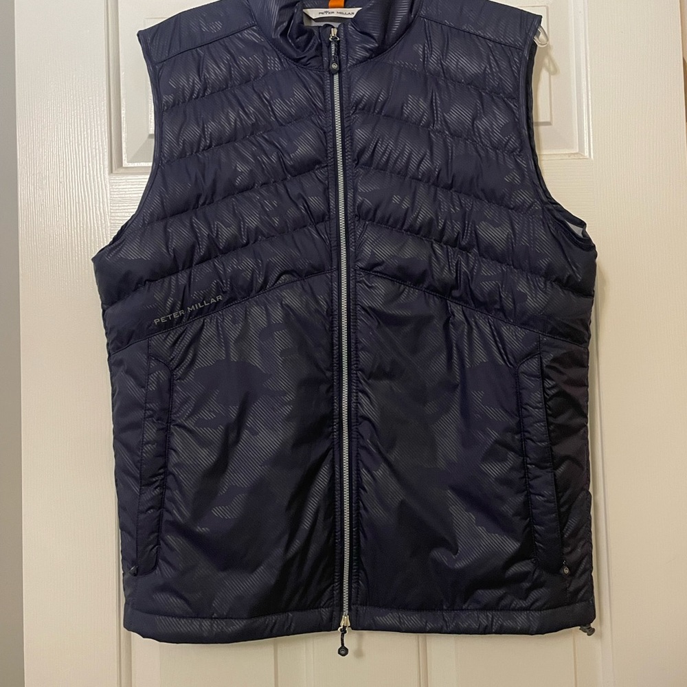Peter Millar Navy Quilted Vest